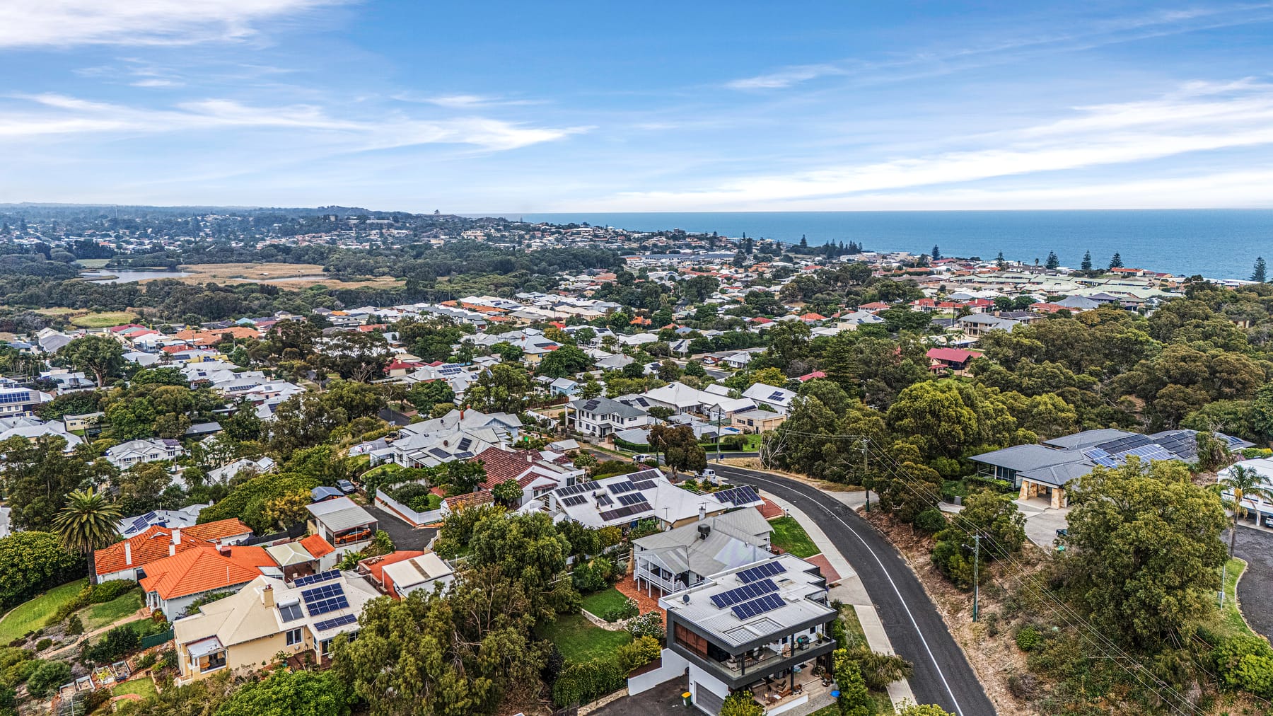 Example aerial property photograph showing the home and its surroundings