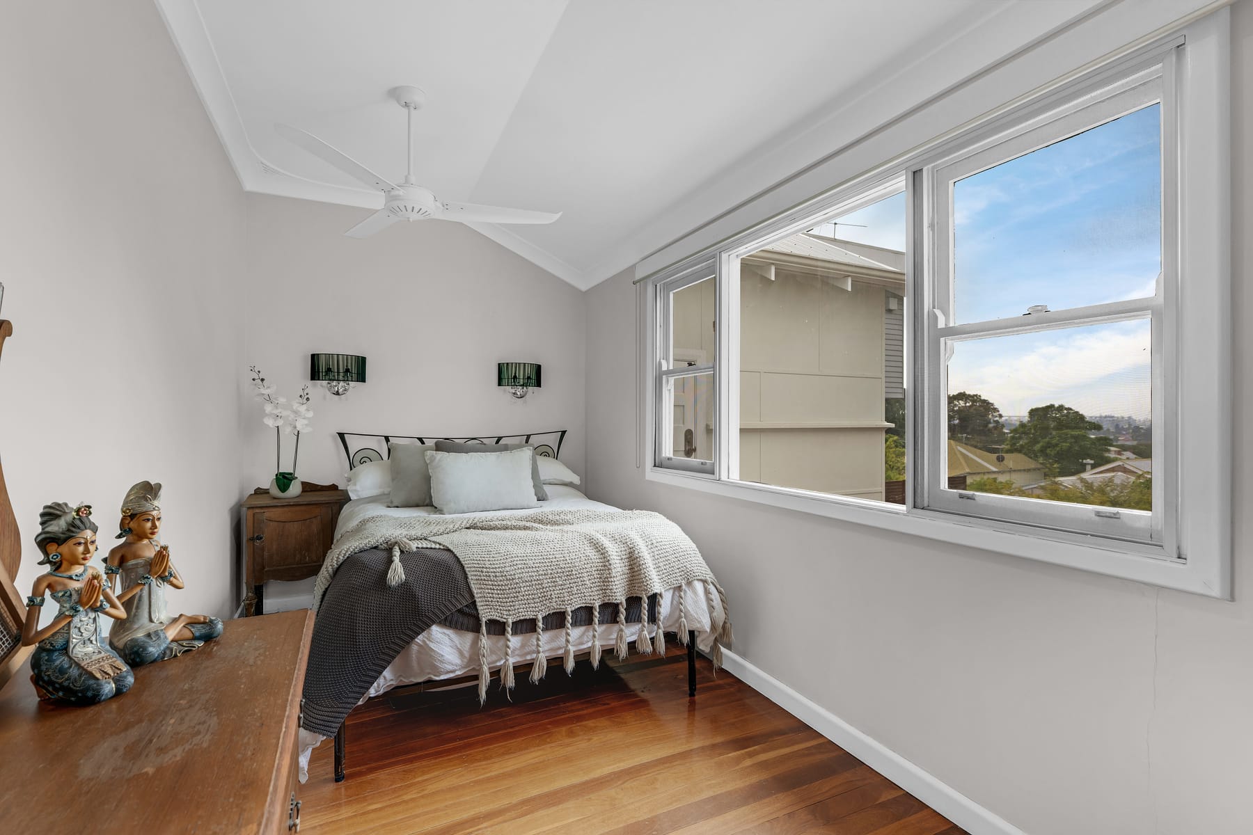 Example professionally photographed main bedroom