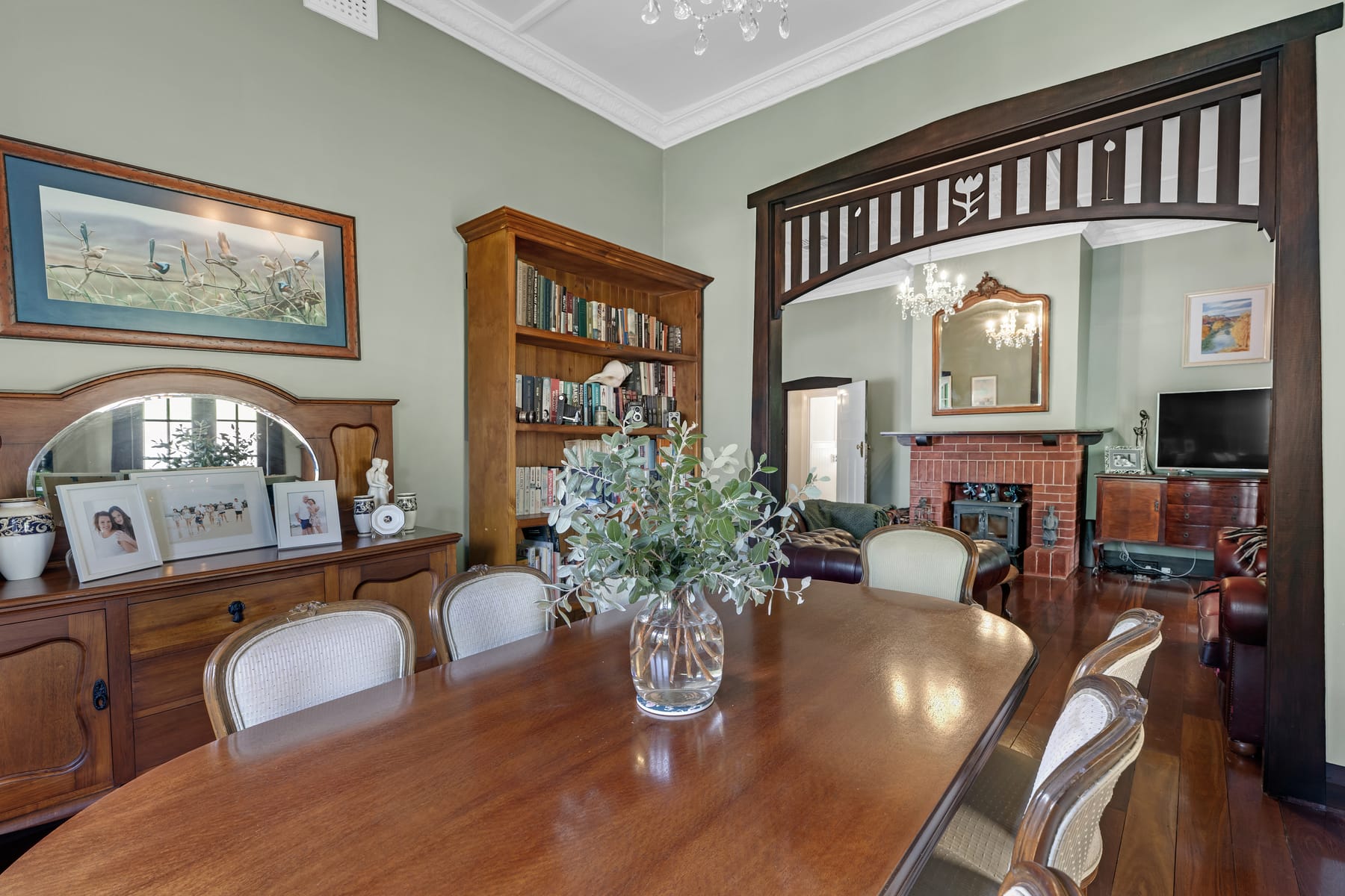 Example professionally photographed dining room